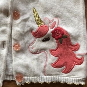 Gymboree Unicorn Garden sweater
